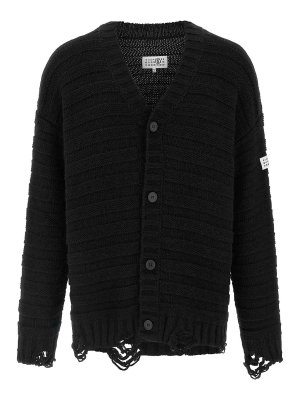 MM6 MAISON MARGIELA: Cárdigans - Cárdigan - Negro
