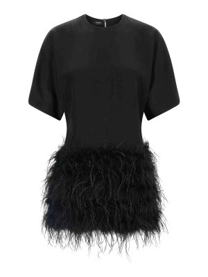 Pinko: Knielange Kleider - Knielanges Kleid - Schwarz