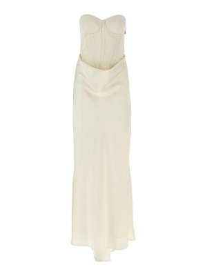 ROTATE Birger Christensen: Robe longueur genou - Robe Au Genou - Blanc