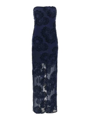 ROTATE Birger Christensen: maxi dresses - 3D Mesh Maxi Dress