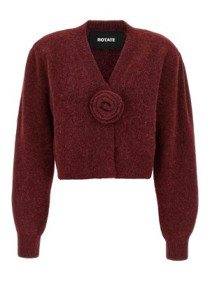 ROTATE Birger Christensen: Cardigans - Cardigan - Rouge Brun