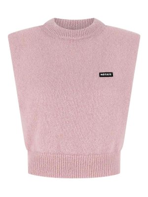 ROTATE Birger Christensen: maglieria gilet - Giubbotto tagliato a maglia