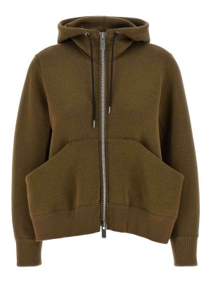 Sacai: Felpe e maglie - Con cappuccio con cappuccio spugna