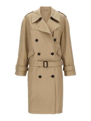 The Attico: Trenchs - Trench-Coat - Beige