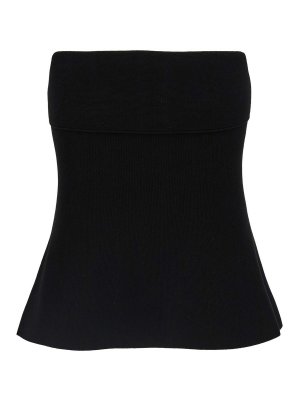 TWINSET: Tops y camisetas sin mangas - Top - Negro