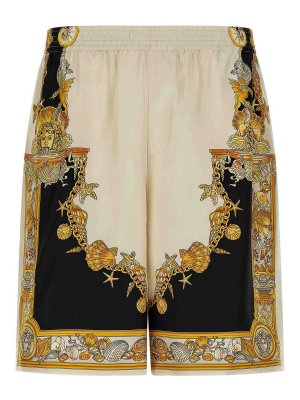 VERSACE: トラウザーショーツ - ショートパンツ - マルチカラー