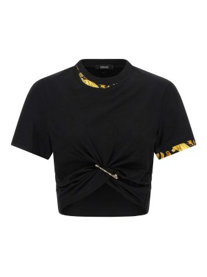 VERSACE: Tシャツ - Tシャツ - 黒