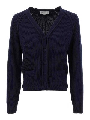 VICTORIA BECKHAM: Cardigans - Cardigan - Bleu