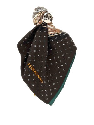 FERRAGAMO: sciarpe e foulard - Sciarpa stampata di Madras