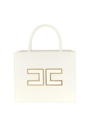 ELISABETTA FRANCHI: トートバッグ - トートバッグ - 白