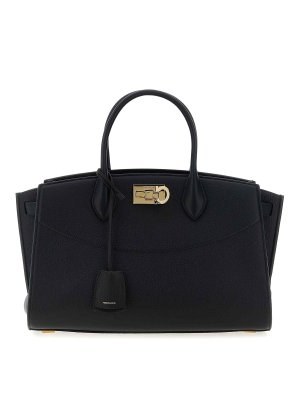 FERRAGAMO: Sacs à main - Sac Cabas - Noir
