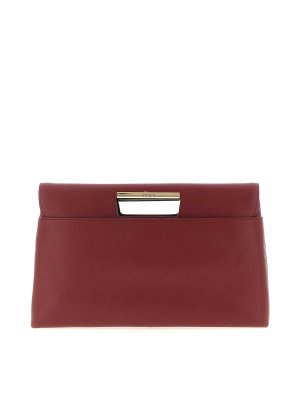 FURLA: Clutch - Pochette - Rouge Brun