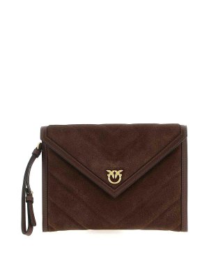 Pinko: clutches - Suede Clutch