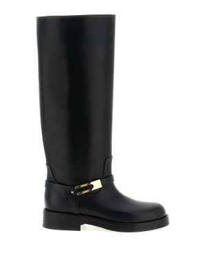 ELISABETTA FRANCHI: boots - Logo Strap Boots