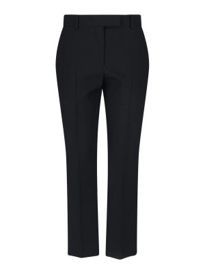 ALEXANDER MCQUEEN: カジュアルトラウザー - カジュアルパンツ - 黒