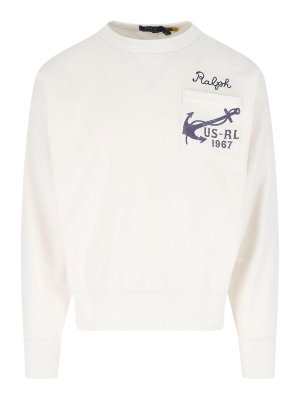 POLO RALPH LAUREN: Sweatshirts & Sweaters - Logo crewshot sweatshirt