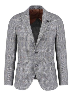 LARDINI: blazers - Single -breasted blazer in virgin wool