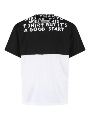 MM6 MAISON MARGIELA: shirts - Tshirt two -tone logo