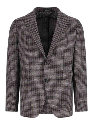 TAGLIATORE: blazers - Single -breasted blazer in wool and cashmere