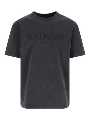 Balmain: t-shirt - Logo della T-shirt