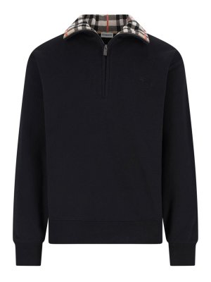 BURBERRY: Col bateau - Pull Col Bateau - Noir