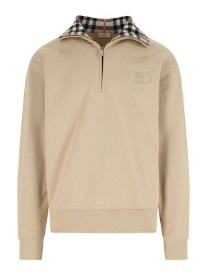 BURBERRY: Col bateau - Pull Col Bateau - Beige