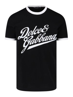 DOLCE & GABBANA: Tシャツ - Tシャツ - 黒