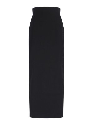 RICK OWENS: Long skirts - Maxi skirt in mixed wool