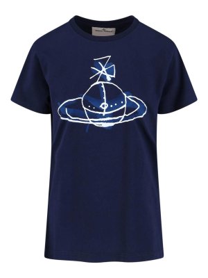 VIVIENNE WESTWOOD: T-shirts - T-Shirt - Blau