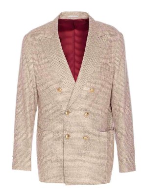 BRUNELLO CUCINELLI: blazers - Double-Breasted Blazer