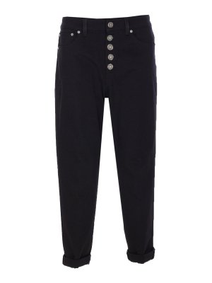 DONDUP: bootcut jeans - Black Koons Jeans