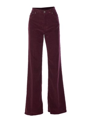 DONDUP: casual trousers - Purple Amber Pants