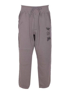Y-3: Pantalons casual - Pantalons Décontractés - Gris
