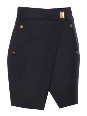 ELISABETTA FRANCHI: Jupes midi et au genou - Jupe Midi - Noir