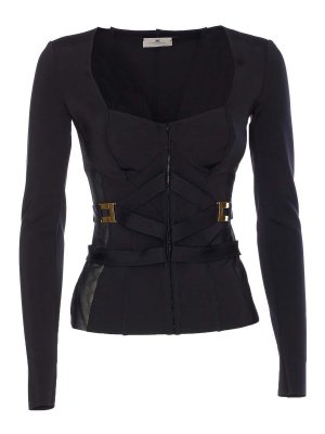 ELISABETTA FRANCHI: casual jackets - Black Jacket