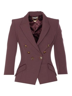 ELISABETTA FRANCHI: casual jackets - Bordeaux Jacket