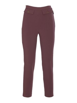 ELISABETTA FRANCHI: casual trousers - Merlot Pants