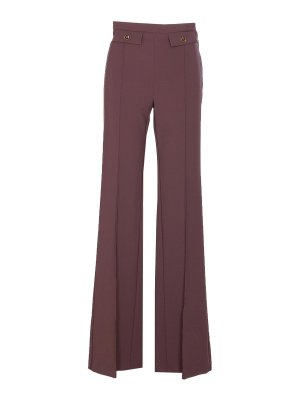 ELISABETTA FRANCHI: casual trousers - Merlot Pants