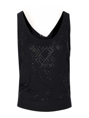 ELISABETTA FRANCHI: Top e canotte - Top blu