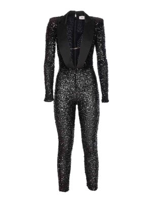 ELISABETTA FRANCHI: formal suits - Black Sequins Suit