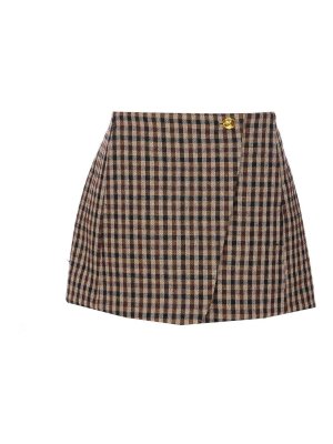 GANNI: Knielange und Midi Röcke - Midirock - Beige