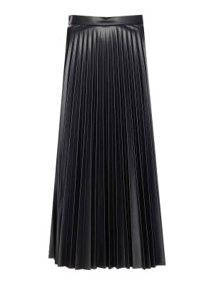 MM6 MAISON MARGIELA: gonne al ginocchio  e longuette - Gonna a pieghe nere