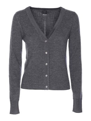 Pinko: cardigans - Grey Santorini Cardigan