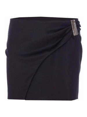 The Attico: Knee length skirts & Midi - Black Mini Skirt