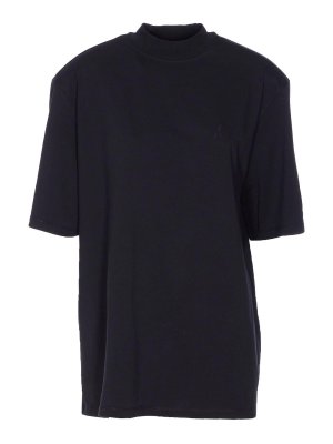 The Attico: t-shirts - Matte Black T-Shirt