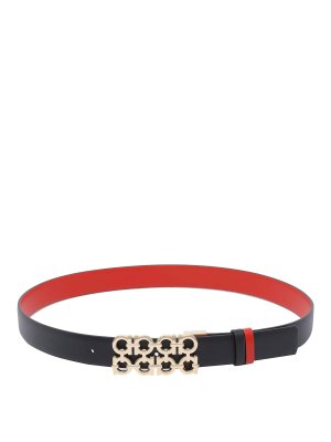 FERRAGAMO: Ceintures - Ceinture - Noir