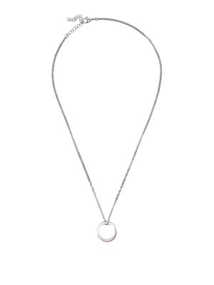 MM6 MAISON MARGIELA: Necklaces & Chokers - Mm6 Silver Ring Necklace