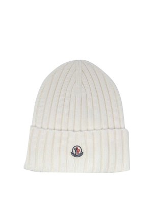 MONCLER: Chapeaux - Chapeau - Blanc