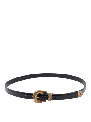 VALENTINO GARAVANI: belts - Black Vlogo Signature Belt