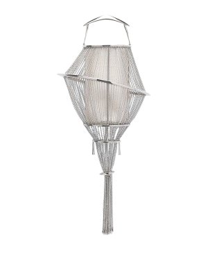 BENEDETTA BRUZZICHES: totes bags - Silver Lumiere An Italian Afternoon Handbag